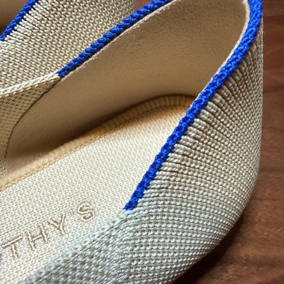 Rothy's NEW Cream and Black “The Square Mary Jane” Flats Size 9 - Picture 10 of 14